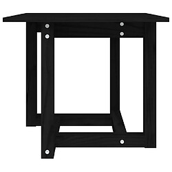 Avis Maison Chic Table basse,Table Console Table d'appoint, Table pour salon Noir 50x50x45 cm Bois massif de pin -MN26075