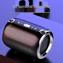 Universal Haut-parleur Bluetooth en haut-parleurs sans fil de téléphone mobile Home Subwoofer Speakers Pakers (noir)