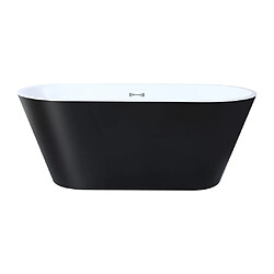 Avis Vente-Unique Baignoire îlot design - 201 L - 150 x 70 x 58 cm - Noire - TWIGGY