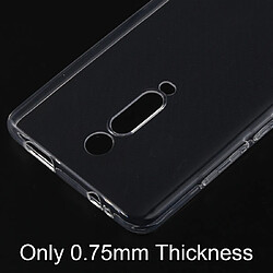 Wewoo Coque Souple Étui de protection ultra-mince de TPU transparent de 0,75 mm pour Xiaomi Redmi K20 / K20 Pro pas cher