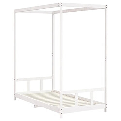 Avis Maison Chic Lit simple Cadre de lit pour enfants,Lit d'Enfant Moderne blanc 90x190 cm bois de pin massif -MN59032