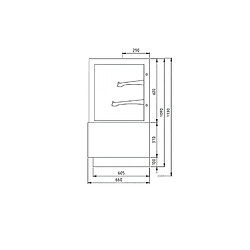AFI COLLIN LUCY? Vitrine Réfrigérée Droite à Pâtisseries 4 faces Vitrées - L 900 à 1800 mm - AFI Collin Lucy