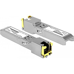 DeLOCK - SFP (Mini-GBIC)-Transceiver-Modul - GigE - 10Base-T, 100Base-TX, 1000Base-T - RJ-45 (86045)