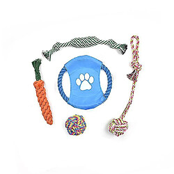 Jouets pour chien Jouets de corde pour chien Jouets à mâcher Jouets interactifs pour chien Adaptés aux chiens de petite et moyenne taille Jouets boules à tricoter Dents et morsures Jouet coloré Se