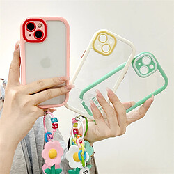 GUPBOO Étui pour iPhoneXR Coque de téléphone portable en silicone transparent pour niche de fleur de couleur unie simple