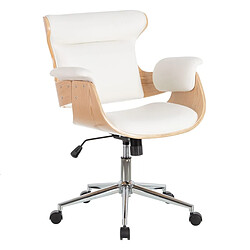 BigBuy Home Fauteuil Blanc Naturel 68 x 62 x 85 cm