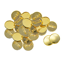 30pcs 25mm Support de Broche Epingles Base de Badge pour Décoration Sacs Vêtements