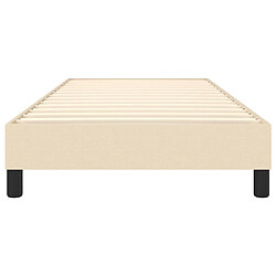 Acheter vidaXL Cadre de lit sans matelas crème 90x190 cm tissu