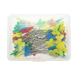 Accessoires de couture Patchwork Pins Papillon Plat Tête Set / 100pcs