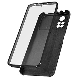 Avizar Coque Xiaomi Poco X4 Pro 5G Arrière Rigide et Avant Souple noir