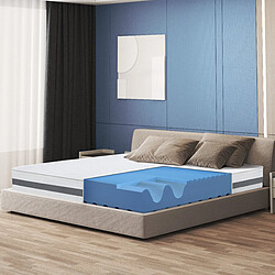 The White Stone Matelas Simple XL 135x170 à mémoire orthopédique | Hauteur 20 cm | Made in Italy