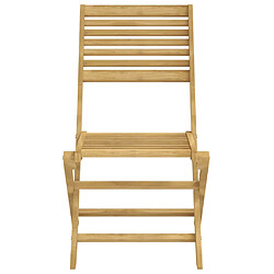 Acheter vidaXL Chaises pliables de jardin lot de 6 bois massif d'acacia