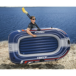 Bateau Gonflable pour 2 Adultes Bestway Hydro Force Treck 228x121x32 cm avec 2 Rames et Gonfleur à Pied Inclus pas cher