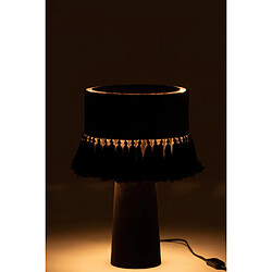 Avis Dansmamaison Lampe Eve Ronde Velours Coton Noir