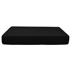 Strand Spandex Jacquard Sofa Couch Seat Housse De Coussin Noir-Taille S