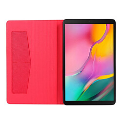 Acheter Wewoo Housse Coque Pour Galaxy Tab a 10.1 2019 Étui en cuir PU T510 / T515 Teature avec à rabat horizontal porte-carte et fentes cartes rouge