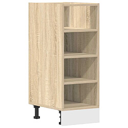 vidaXL Armoire basse chêne sonoma 30x44,5x81,5 cm bois d’ingénierie