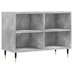 vidaXL Meuble TV gris béton 69,5x30x50 cm bois d'ingénierie