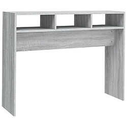 Maison Chic Table console | Meuble d'entrée | Table d'appoint Sonoma gris 105x30x80 cm Bois d'ingénierie -GKD60732