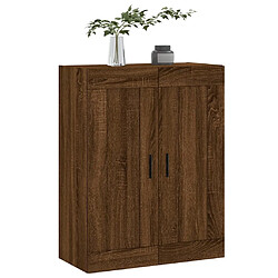 Acheter Maison Chic Armoire murale,Meuble de Rangement,Armoire Suspendue chêne marron 69,5x34x90 cm bois d'ingénierie -MN77317