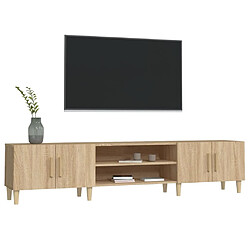 Acheter Maison Chic Meubles TV chêne sonoma 180x31,5x40 cm bois d'ingénierie -MN90135