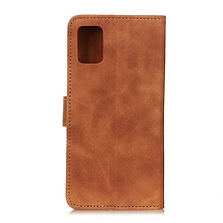 Avis Wewoo Housse Coque Pour Galaxy A51 Texture rétro PU + TPU en cuir à rabat horizontal avec support et fentes cartes et portefeuille marron