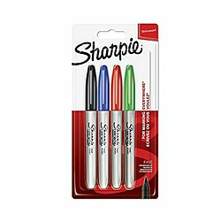 Ensemble de Marqueurs Sharpie Multicouleur 4 Pièces (3 Unités)