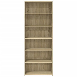 Avis vidaXL Buffet haut chêne sonoma 70x41x185 cm bois d'ingénierie