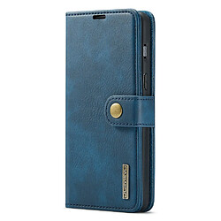 Etui en PU DG.MING avec support, bleu pour votre OnePlus Nord 2 5G