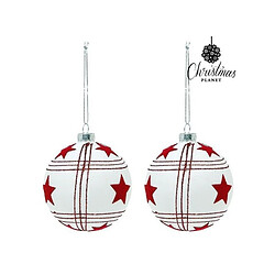 Boules de Noël Christmas Planet 8656 8 cm (2 uds)