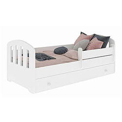 Kobi Lit enfant FELIX 160x80 avec tiroir et matelas