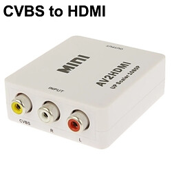 Wewoo Mini HDMI à l'adaptateur de convertisseur audio CVBS / L + R