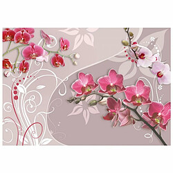 Paris Prix Papier Peint Flight of Pink Orchids 105 x 150 cm