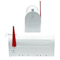 Acheter Helloshop26 Us mailbox boite aux lettres design américain blanc montage au mur poste 16_0000333