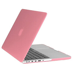 Avis Wewoo Housse Étui rose pour Macbook Pro Retina 15,4 pouces 3 en 1 Givré Hard Shell En Plastique Cas de Protection avec Clavier Guard & Port Prise de Poussière