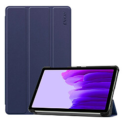 Enkay Etui en PU Réveil automatique en veille avec support tripliure et porte-stylo bleu foncé pour votre Samsung Galaxy Tab A7 Lite 8.7 pouces T220/T225