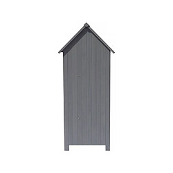 Acheter Habitat Et Jardin Armoire de jardin Cabanon - 77 x 54.5 x 179 cm - Anthracite