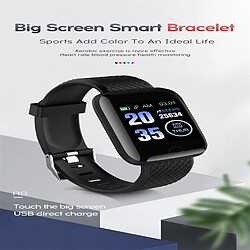 Wewoo Bracelet connecté 116plus 1,3 pouces écran couleur Smartwatch IP67 étancherappel d'appel de soutien / surveillance de la fréquence cardiaque / de la pression artérielle / du sommeil / rappel assis excessif / de l'