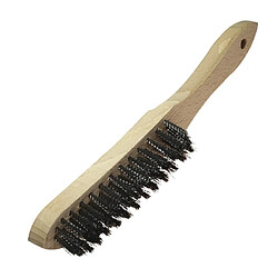 Brosse à main Wolfcraft crin en acier ondulé