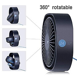 Avis Mini Ventilateur de Bureau USB amélioré 2020, Ventilateur Portable avec Vent Fort à 3 Vitesses et Mini Ventilateur de Table Rotatif et Silencieux à 360 degrés pour dormir avec bébé, Lire, Travailler fr