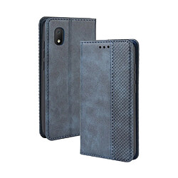 Etui en PU style vintage bleu pour votre Alcatel 1B (2020)/1A (2020)