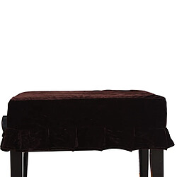 pleuche piano seul tabouret banc couverture antipoussière protection café