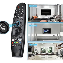 SANAG Telecommande Lg Pour Smart Tv Lg Telecommande Infrarouge, Compatible Avec De Nombreux Modèles De Smart Tv Lg(Avec Fonction Et Reconnaissance Vocale), Boutons Netflix, Prime Video Et Rakute