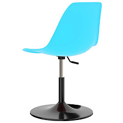 Acheter vidaXL Chaises à manger pivotantes lot de 2 bleu PP