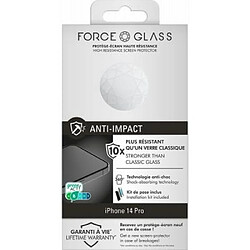 Force Glass Kit accessoires smartphone Verre trempé anti choc pour iPhone 14 Pro pas cher