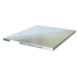 Visiodirect Couvercle pour plancha coloris Gris - 64 x 58,5 cm