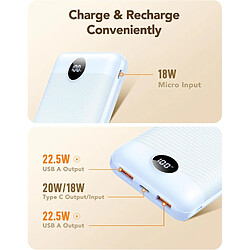 Acheter SANAG Batterie Externe 20000Mah, 22.5W Charge Rapide, Batterie Portable Pd Et Qc 3.0, Power Bank Usb C Pour Iphone 14/12/11/X Samsung S22/S21 Huawei Ipad, Veste Chauffante