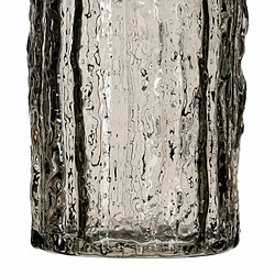 BigBuy Home Vase Gris Verre 10 x 10 x 25,5 cm pas cher