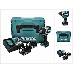 Makita DTW 701 RTJ Boulonneuse à chocs 18 V 700 Nm 1/2" XPT Brushless + 2x Batteries 5.0 Ah + 1x Chargeur + Makpac