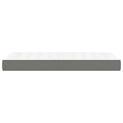 Avis Maison Chic Matelas de lit à ressorts ensachés, Matelas doux Gris foncé 80x200x20cm Tissu -GKD46235